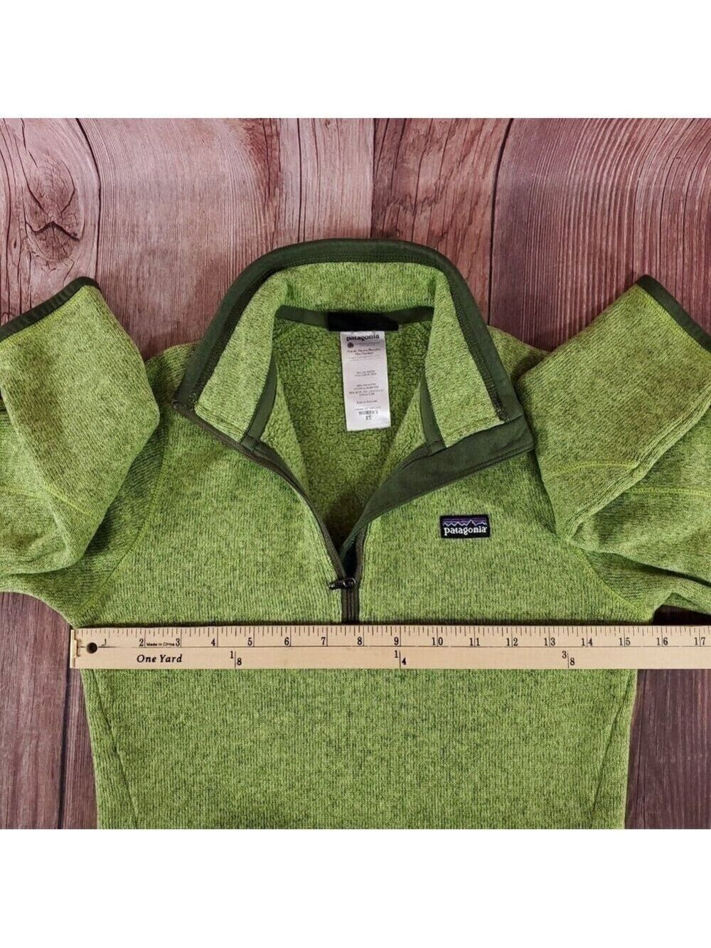 Patagonia Womens Size XS Better Sweater 1/4 Zip Pullover Green 25616 - Picture 13 of 14